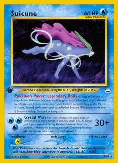 Suicune 27/64 Neo Revelation Pokémon card