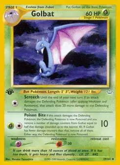 Golbat 29/64 Neo Revelation Pokémon card