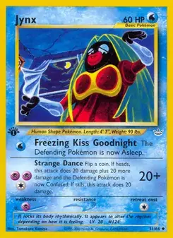 Jynx 31/64 Neo Revelation Pokémon card