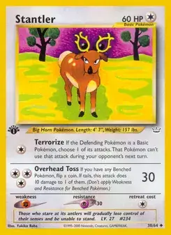 Stantler 38/64 Neo Revelation Pokémon card