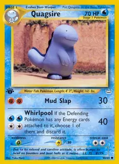 Quagsire 48/64 Neo Revelation Pokémon card