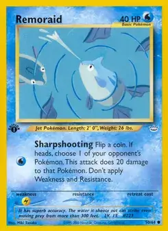 Remoraid 50/64 Neo Revelation Pokémon card