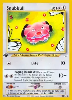 Snubbull 55/64 Neo Revelation Pokémon card