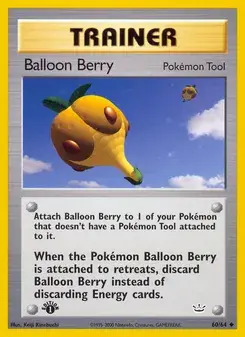 Balloon Berry 60/64 Neo Revelation Pokémon card