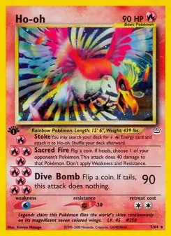 Ho-oh 7/64 Neo Revelation Pokémon card