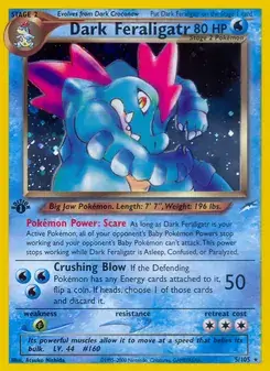 Dark Feraligatr 5/105 Neo Destiny Pokémon card