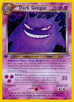 Dark Gengar 6/105 Neo Destiny Pokémon card