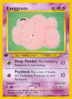 Exeggcute 64/105 Neo Destiny Pokémon card