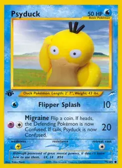 Psyduck 79/105 Neo Destiny Pokémon card