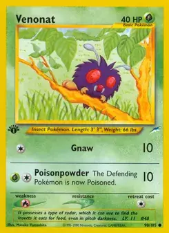 Venonat 90/105 Neo Destiny Pokémon card