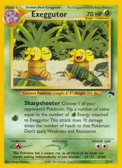Exeggutor 13/18 Southern Islands Pokémon card