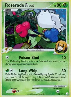 Roserade GL 12/111 Rising Rivals Pokémon card