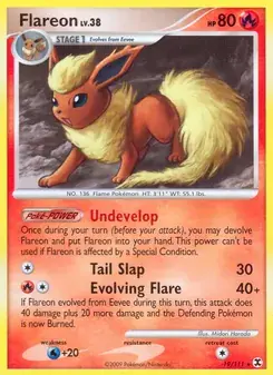Flareon 19/111 Rising Rivals Pokémon card