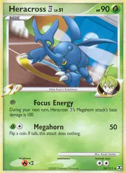 Heracross E4 24/111 Rising Rivals Pokémon card
