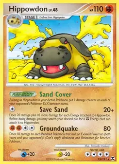 Hippowdon 25/111 Rising Rivals Pokémon card