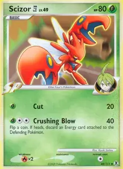 Scizor E4 48/111 Rising Rivals Pokémon card