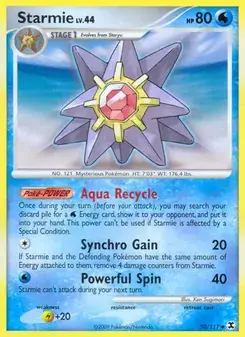 Starmie 50/111 Rising Rivals Pokémon card