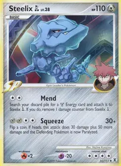 Steelix GL 51/111 Rising Rivals Pokémon card