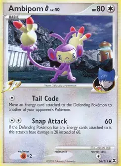 Ambipom G 56/111 Rising Rivals Pokémon card