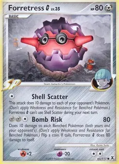 Forretress G 61/111 Rising Rivals Pokémon card