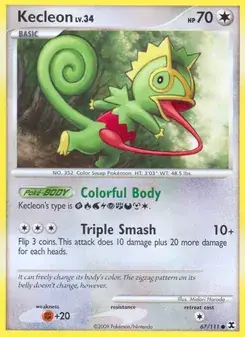 Kecleon 67/111 Rising Rivals Pokémon card
