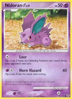Nidoran ♂ 72/111 Rising Rivals Pokémon card
