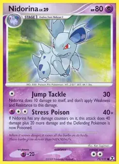 Nidorina 73/111 Rising Rivals Pokémon card