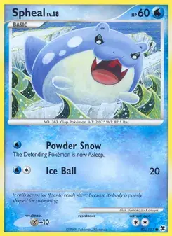 Spheal 82/111 Rising Rivals Pokémon card