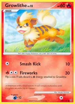 Growlithe 108/147 Supreme Victors Pokémon card