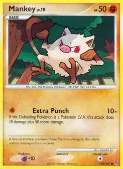 Mankey 112/147 Supreme Victors Pokémon card