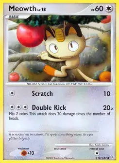 Meowth 114/147 Supreme Victors Pokémon card