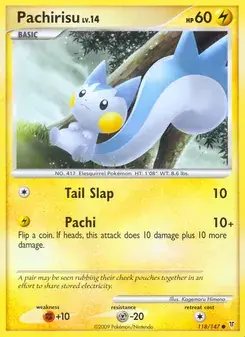 Pachirisu 118/147 Supreme Victors Pokémon card