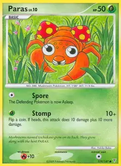 Paras 119/147 Supreme Victors Pokémon card