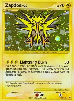 Zapdos 150/147 Supreme Victors Pokémon card