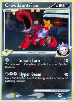 Crawdaunt G 23/147 Supreme Victors Pokémon card