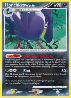 Honchkrow 29/147 Supreme Victors Pokémon card
