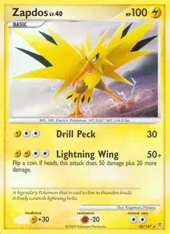 Zapdos 48/147 Supreme Victors Pokémon card