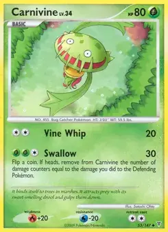 Carnivine 53/147 Supreme Victors Pokémon card