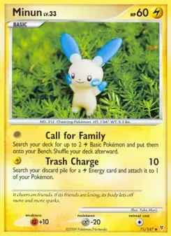 Minun 71/147 Supreme Victors Pokémon card