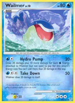Wailmer 87/147 Supreme Victors Pokémon card