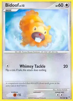 Bidoof 91/147 Supreme Victors Pokémon card