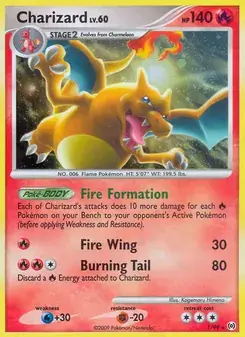 Charizard 1/99 Arceus Pokémon card