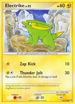 Electrike 62/99 Arceus Pokémon card