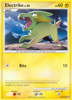 Electrike 63/99 Arceus Pokémon card