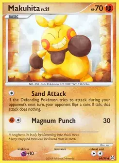 Makuhita 68/99 Arceus Pokémon card