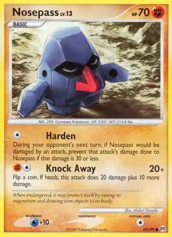 Nosepass 69/99 Arceus Pokémon card