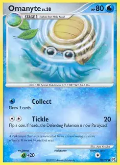 Omanyte 70/99 Arceus Pokémon card