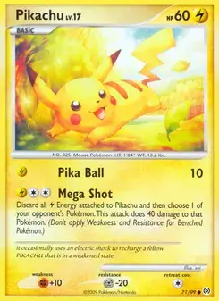 Pikachu 71/99 Arceus Pokémon card