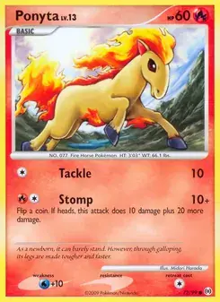 Ponyta 72/99 Arceus Pokémon card