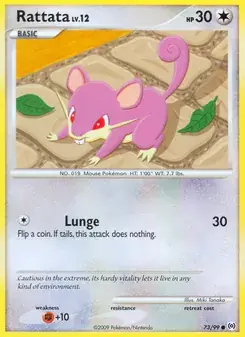 Rattata 73/99 Arceus Pokémon card